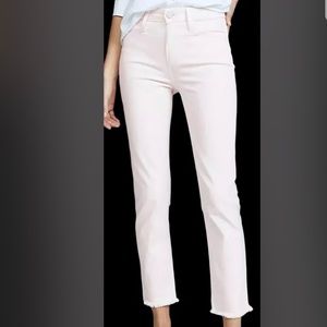 Paige straight leg light pink pants size 30